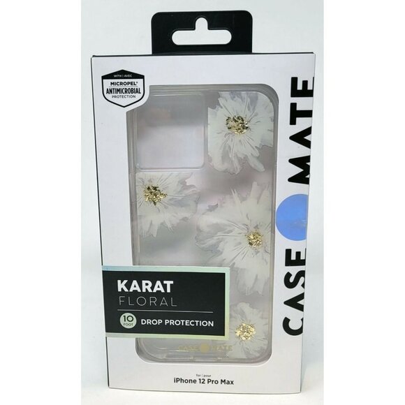 Case-Mate Karat Floral Case Cover for Apple iPhone 12 Pro Max 6.7" - Picture 1 of 3